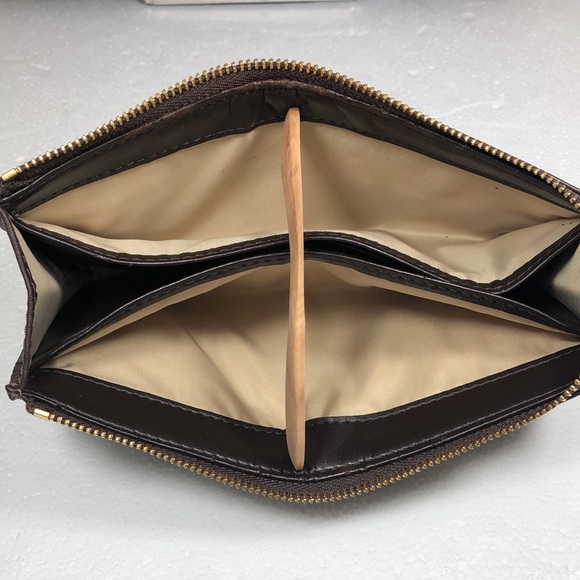 COACH LEATHER PENELOPE PURSE and WRISTLET with SNAKE SKIN ACCENTS - Picture 3 of 15